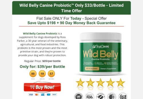 Wildbellycanineprobiotic.us Reviews Scam